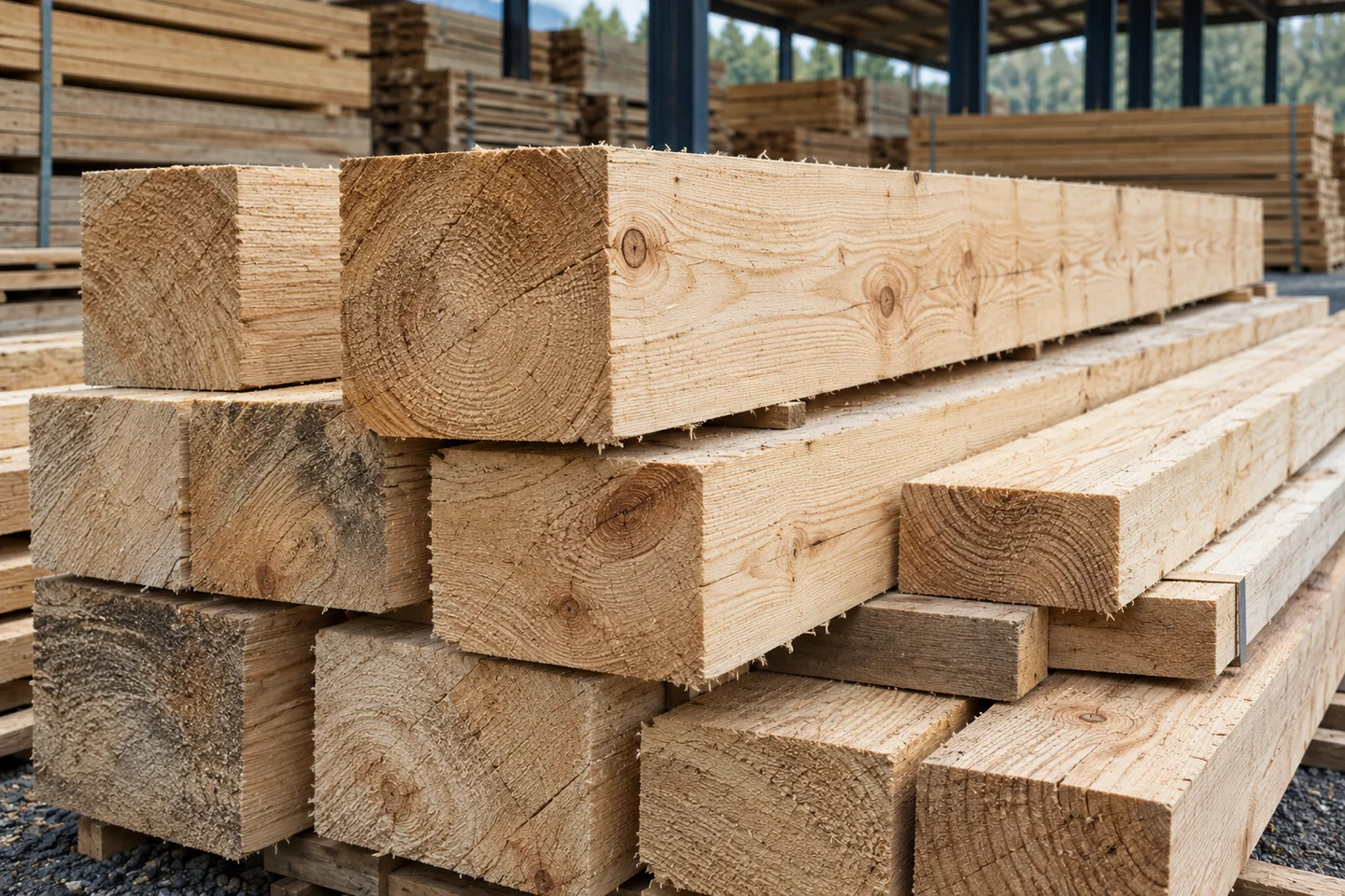 Ebatlı kereste istifi